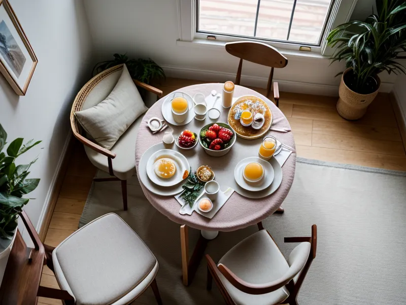 A banquet hall emptying out after a wedding, symbolizing the shift from swipe-based online dating apps to guided compatibility testing during divorce recovery and dating over 35.