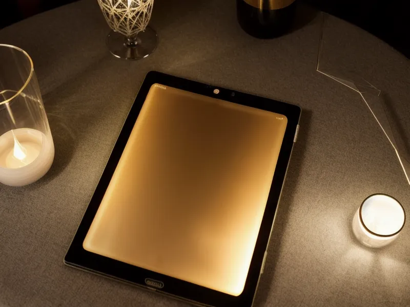 A tablet showing a long message next to a glass of wine representing deep communication.